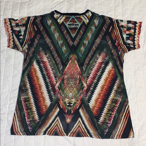 Men's Balmain Geo Print Shirt RTW17 - Picture 3 of 7